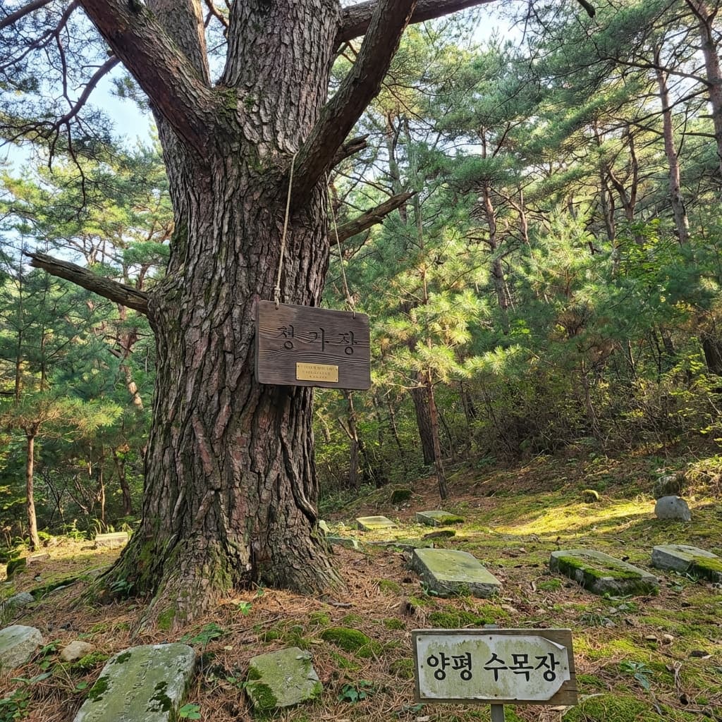 수목장 나무가 정말 튼튼하고 예뻐요.