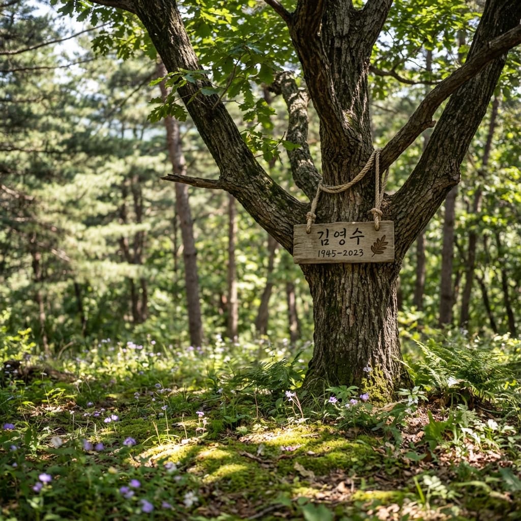 자연과 함께하는 수목장, 탁월한 선택이었습니다.